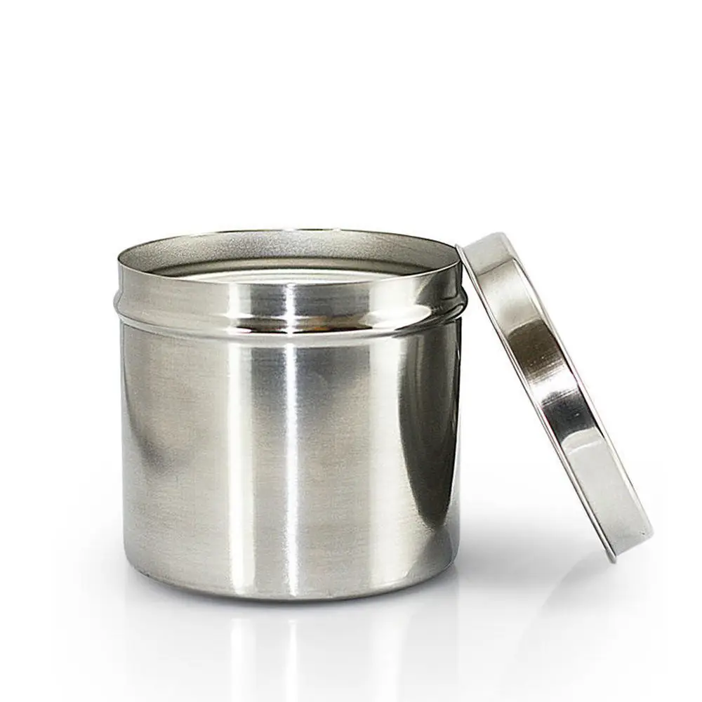 Tattoo Disinfection Jar Stainless Steel Manual Ointment Jar Lid Alcohol Bottle Cotton Ball and Gauze Jar Dressing Cup