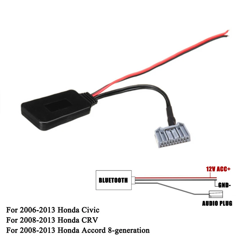 Wireless Bluetooth 4.0 Adapter Aux Cable Audio Receiver Adapter For Honda for Civic 2006-2013 for CRV for Accord 2008-2013