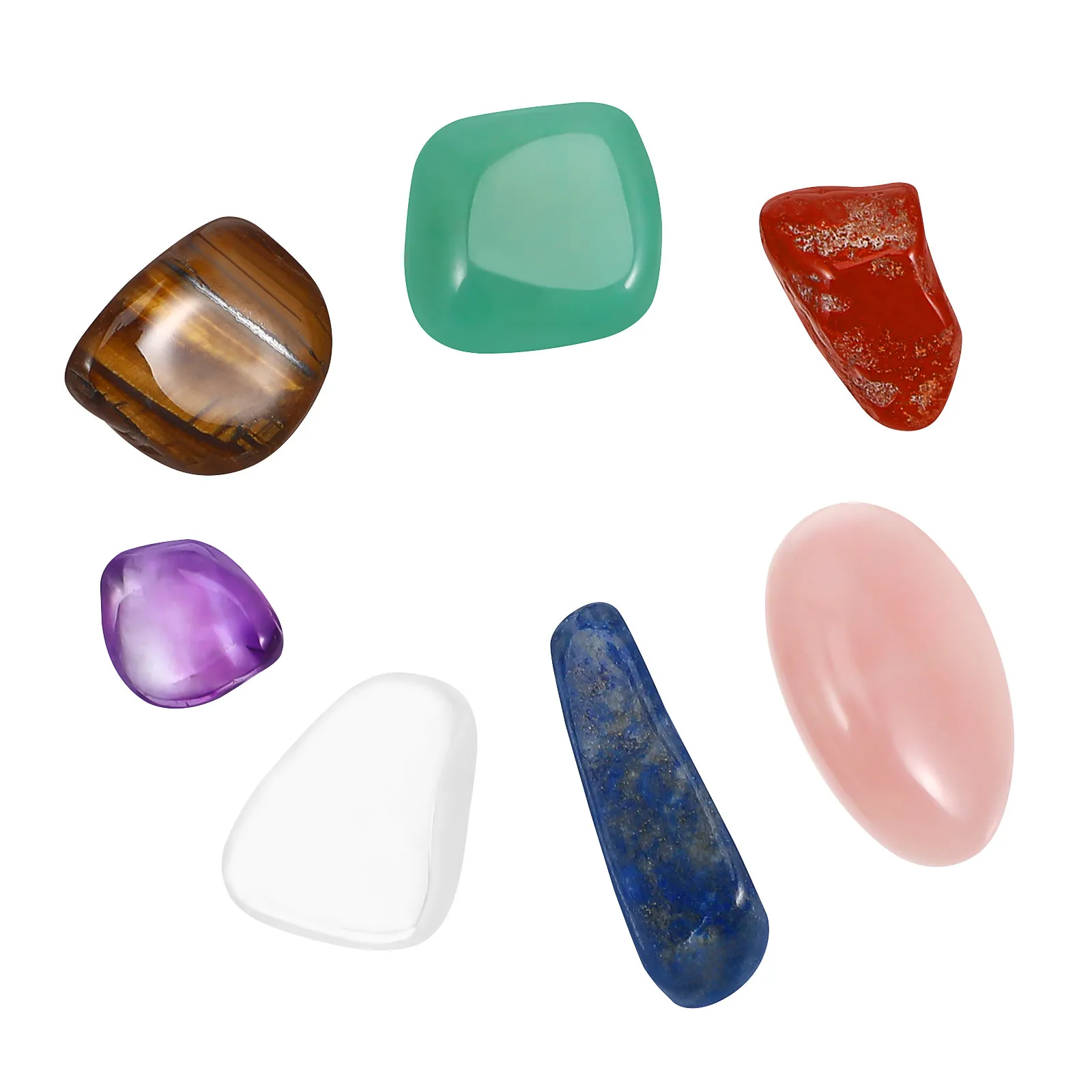 Assorted Palm Stones Chakra Healing Crystals Set 10-15Mm Natural Irregular Shape Thumb Worry Stones Gemstones