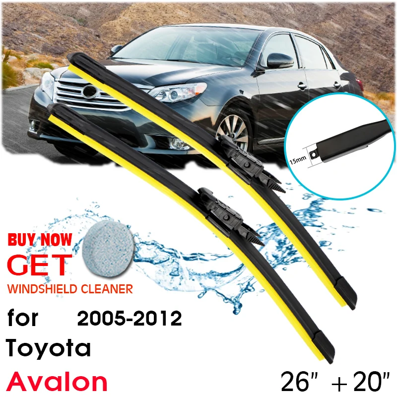 Car Blade Wiper Window Windshield Rubber Silicon Refill Wiper For Toyota Avalon 2005-2012 LHD / RHD 26