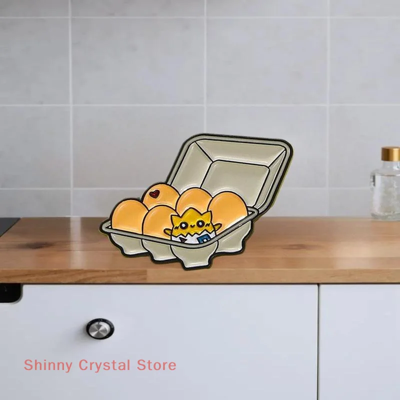 1PC 에나멜 브로치 옷깃 핀 어린이를위한 귀여운 컴팩트 배지 배낭 의상 액세서리 트렌드 선물