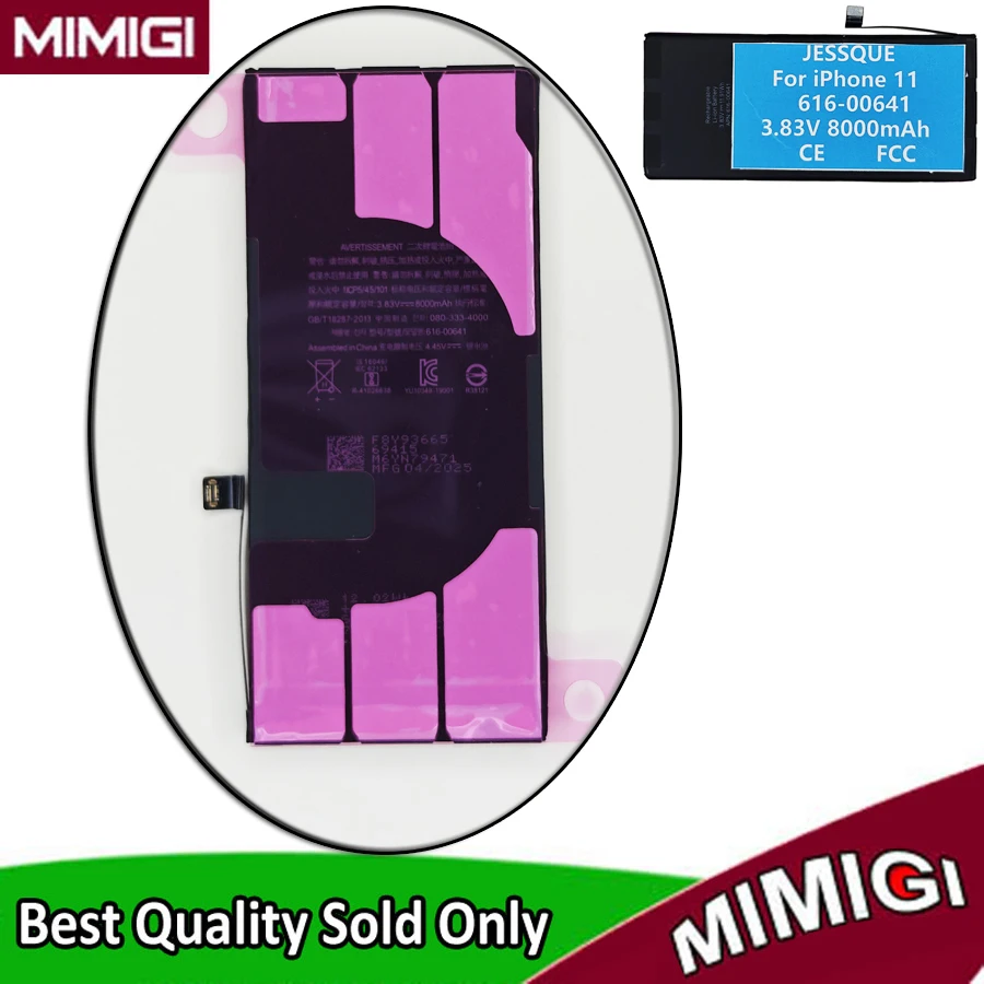 Applicable to 8000mAh 616-00641 Battery For iPhone 11 For Apple Mobile Phone