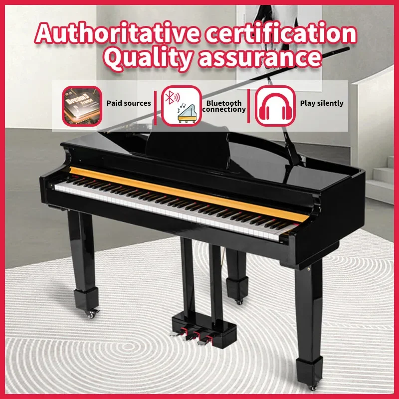 

88-Key Professional Grand Digital Piano Weighted Electronic Keyboard Synthesizer Musical Instrument for Stage Studio Practice
