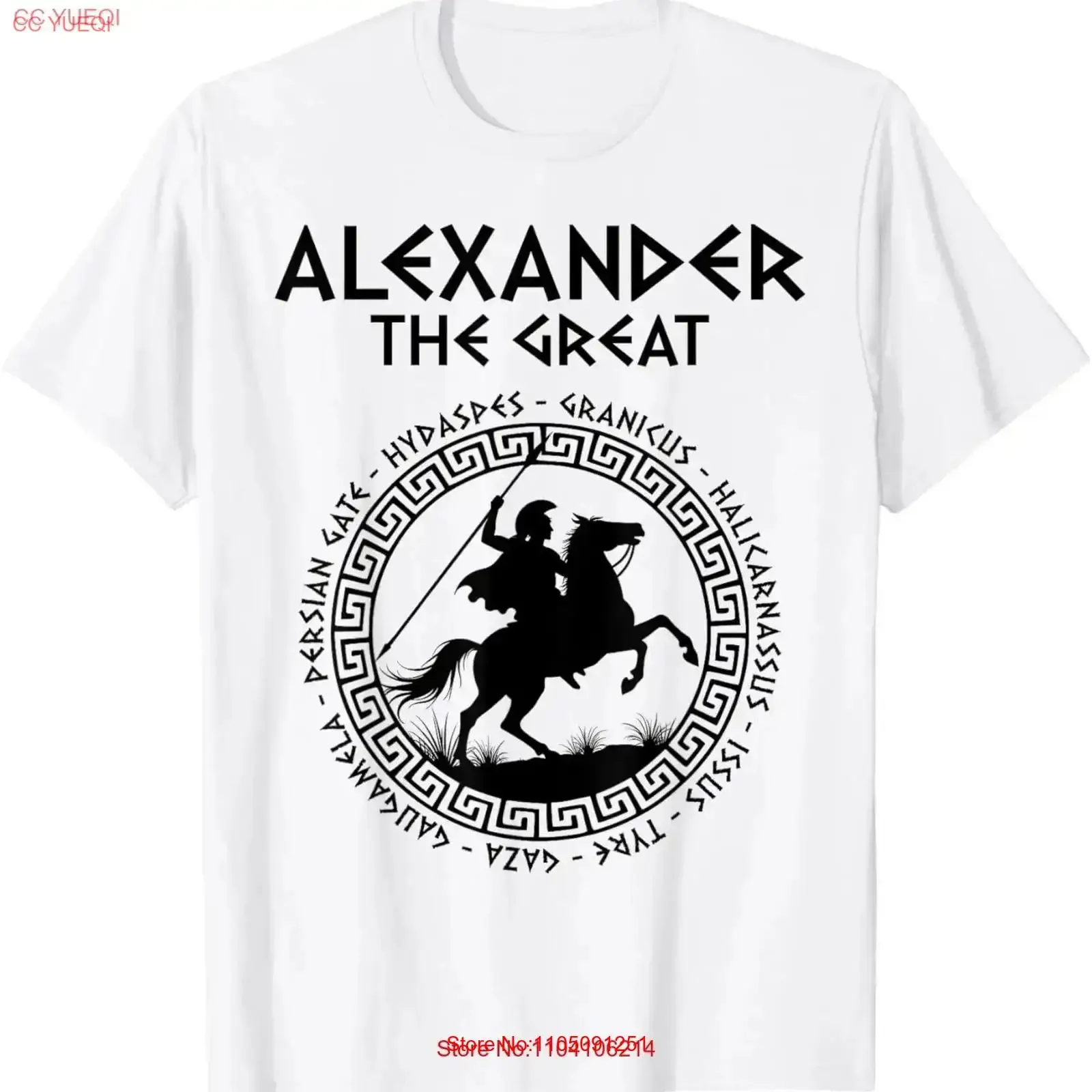 تي شيرت Alexander the Great Battles Ancient Macedon تي شيرت عتيق مصمم ملابس أوم مغسولة برسومات ناعمة وأنيقة للجنسين