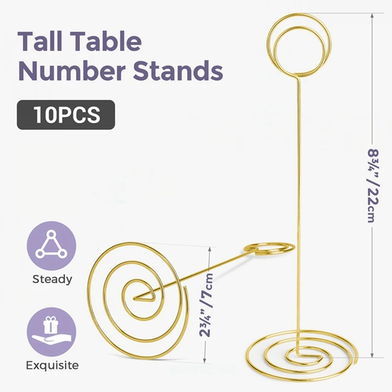 حاملات أرقام الطاولات لحفلات الزفاف ، حامل بطاقة المكان ، حاملات رقم الطاولات الطويلة ، حفل التخرج ، من 60 *