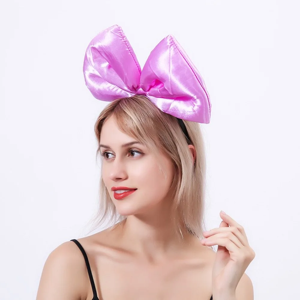 Popular Oversized Bow Bow Headband Party Decoration 3D Bow Hair Hoop Exaggeration Acting Bowknot Hair Bands Women