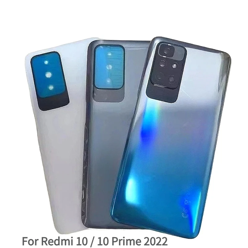 Plastic Battery Back Cover For Xiaomi Redmi 10 / 10 Prime 2022 Rear Housing Replacement Repair Spare Parts