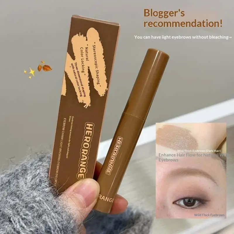 HERORANGE 3D Eyebrow Dye Cream Long Lasting Eyebrow Mascara Tint Sweat Proof Wild Brow Enhancer Cream Cosmetics Beginner