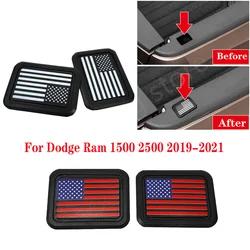 Dodge Ram 1500 2500 2019-2021 후면 트럭 픽업 침대 레일 스테이크 포켓 플러그 구멍 캡용 2PCS 스테이크 포켓 커버