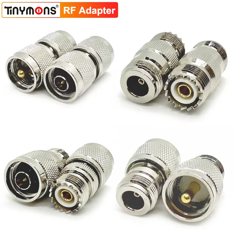 N Male Female to UHF Coax Adapter N Type to PL259 Female SO239 Connector Straight for WiFi Antenna Cable