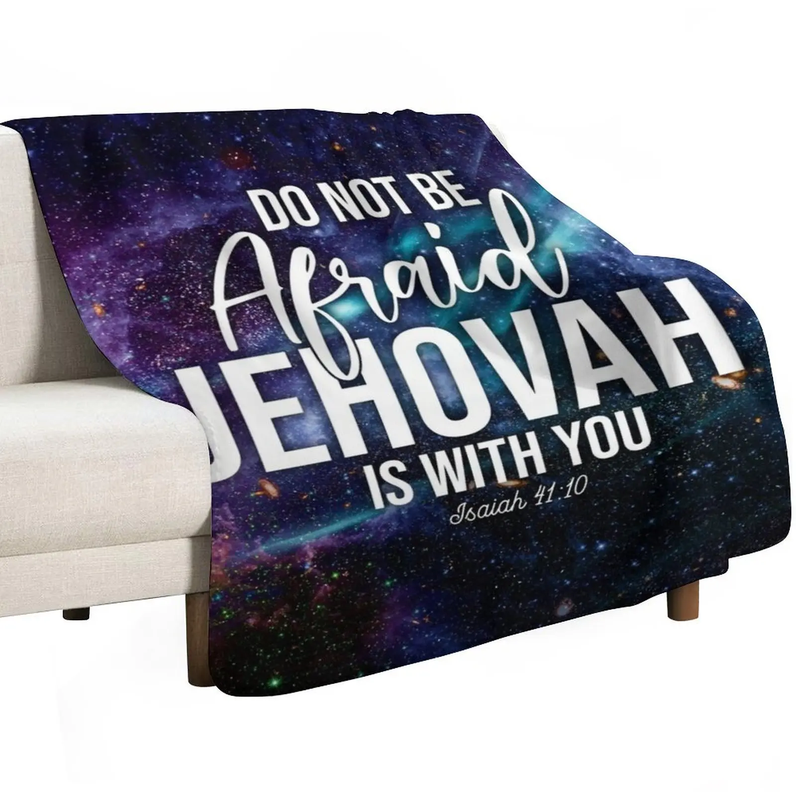 Jehovah is with you Isaiah 41:10 Throw Blanket Warm Throw Blanket Gift for Anniversary