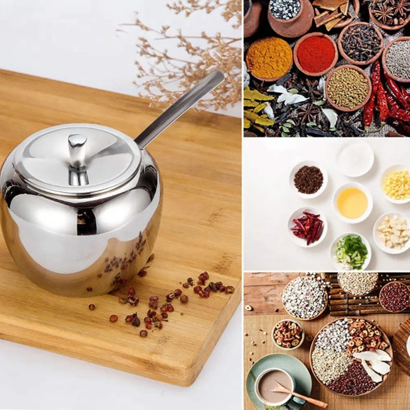 Stainless Steel Seasoning Pot Creative Seasoning Pot Can Be Used To Store Condiments Or Dry Goods