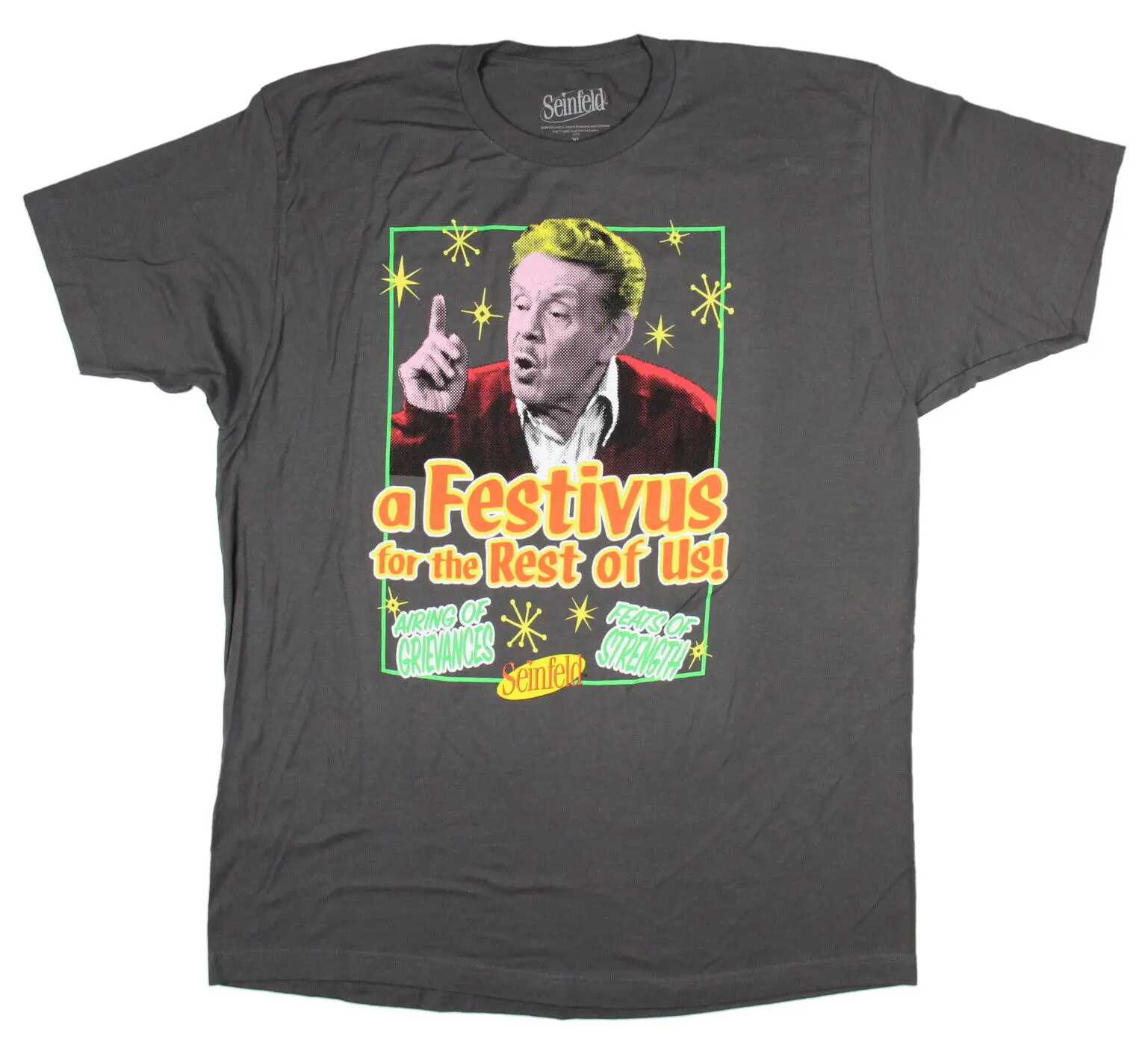 

Seinfeld Men's Frank Costanza A Festivus For The Rest Of Us Adult T-Shirt, XL