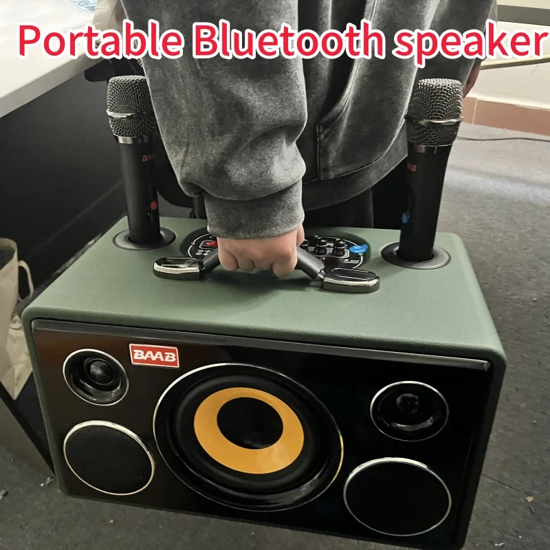 

Portable Bocinas Bluetooth BoomBox 3D Surround Stereo Outdoor Square Dance Subwoofer Home Theater Sound System Audience TF/AUX