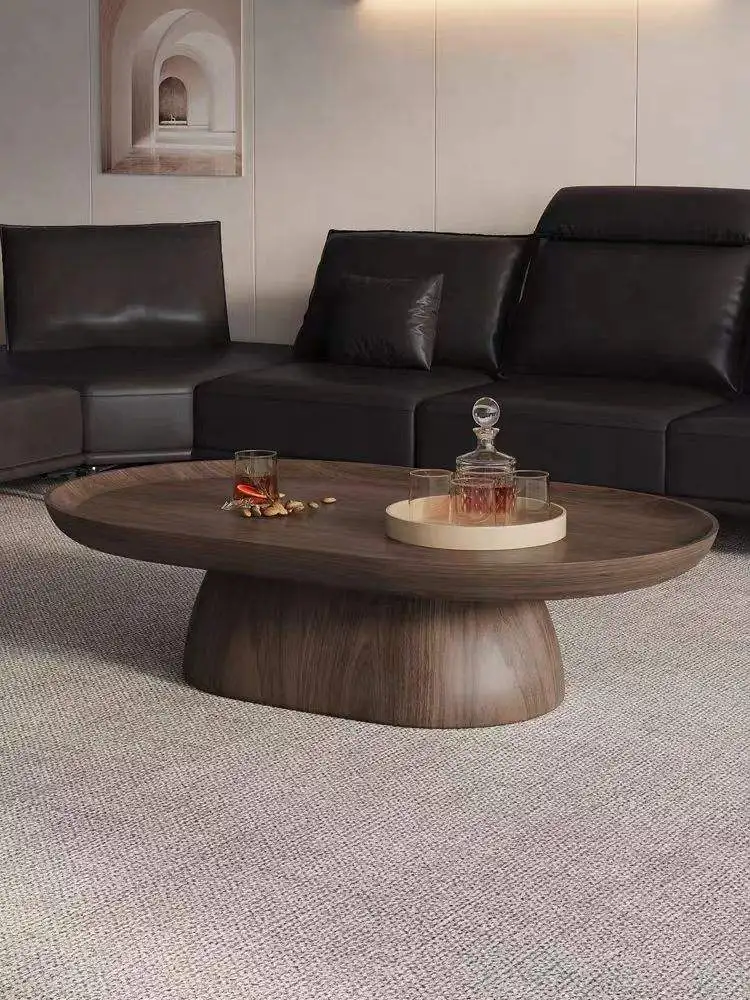*Walnut-toned Coffee Table, Modern Classical Design an Elegant Furnishing Piece Perfectly Suited for Living Rooms.