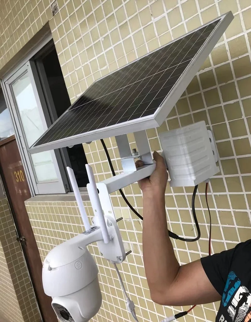 Phone App. CamHi Pro Remote Outdoor Tracking Pan Tilt 365 Day Night Recording Solar Panel 4G PTZ Network Camera