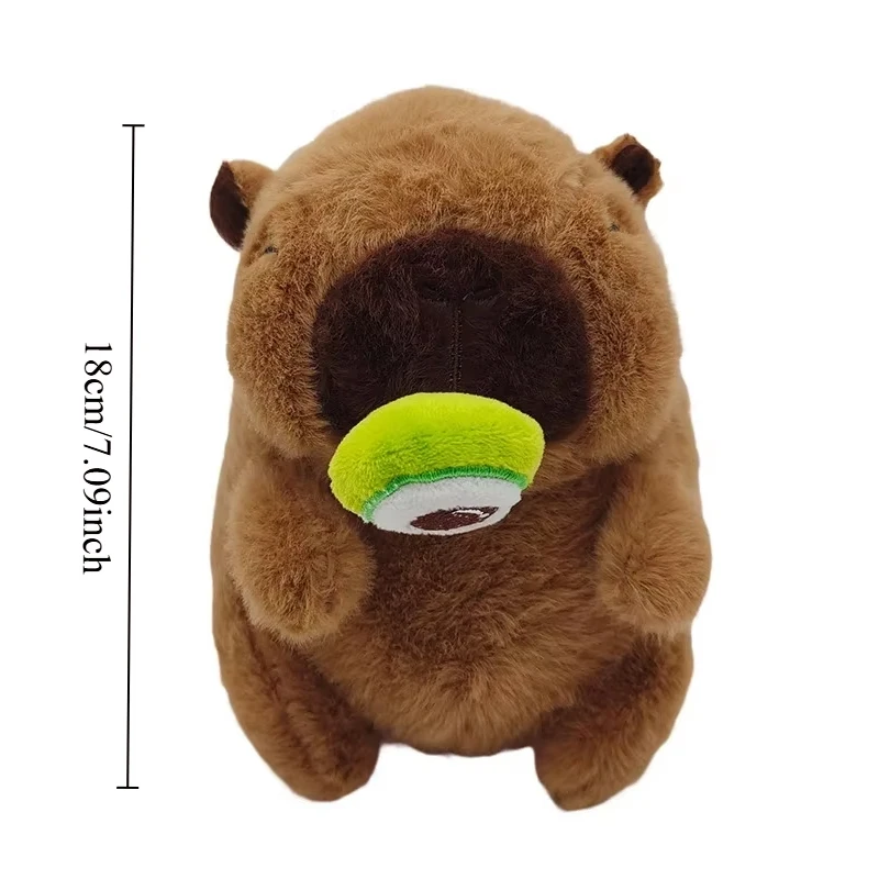 1-3 قطعة الأفوكادو سنوت كابيبارا ألعاب من نسيج مخملي لطيف كابيبارا الفاكهة دمية تمتد المخاط مضحك رقيق هدية Kawaii الحيوانات المحشوة ديكور المنزل #2