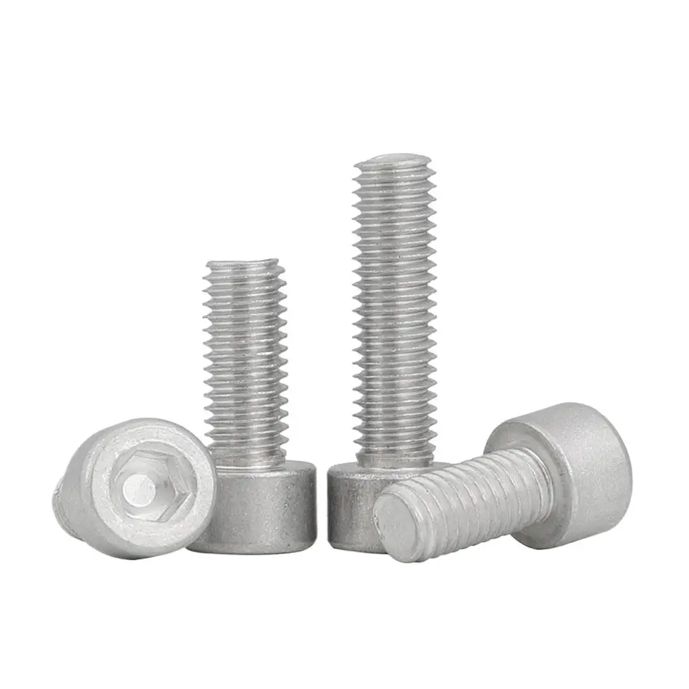 50pcs Aluminum Alloy Din912 Cup Head Socket Cap screws,M2/M2.5/M3/M4/M5 Cylindrical Head Socket Head Cap Screws