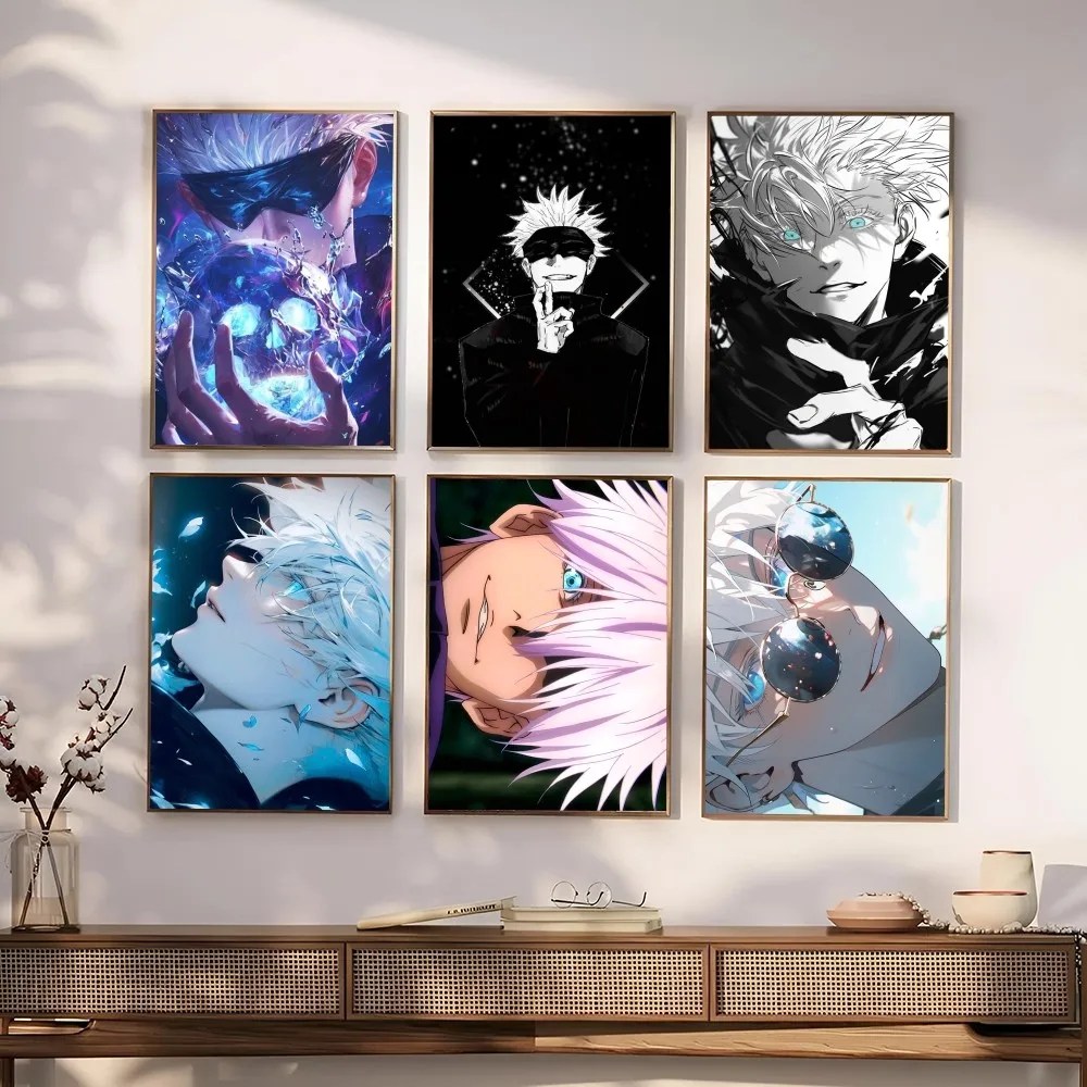 Jujutsu Kaisen Gojo Satoru Anime Poster Paper Print Home Living Room Bedroom Entrance Bar Restaurant Cafe Art Painting