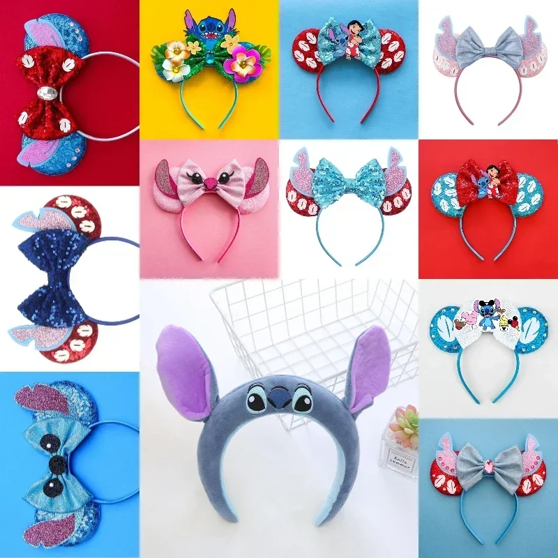 Disney Ohren Stirnband Für Frauen Anime Encanto Haarbänder Mädchen Mirabel Amy Kopfbedeckung Pailletten Bogen Haar Zubehör Kinder Geburtstag Geschenk