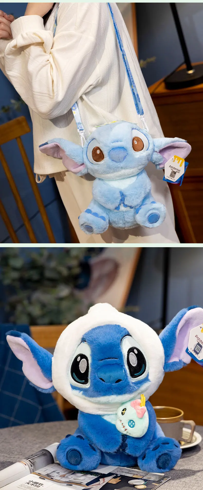 Bambola giocattolo di peluche Stitch da 25 cm, souvenir di Natale per la fidanzata, regalo di compleanno, bambola Stitch Interstellar Baby