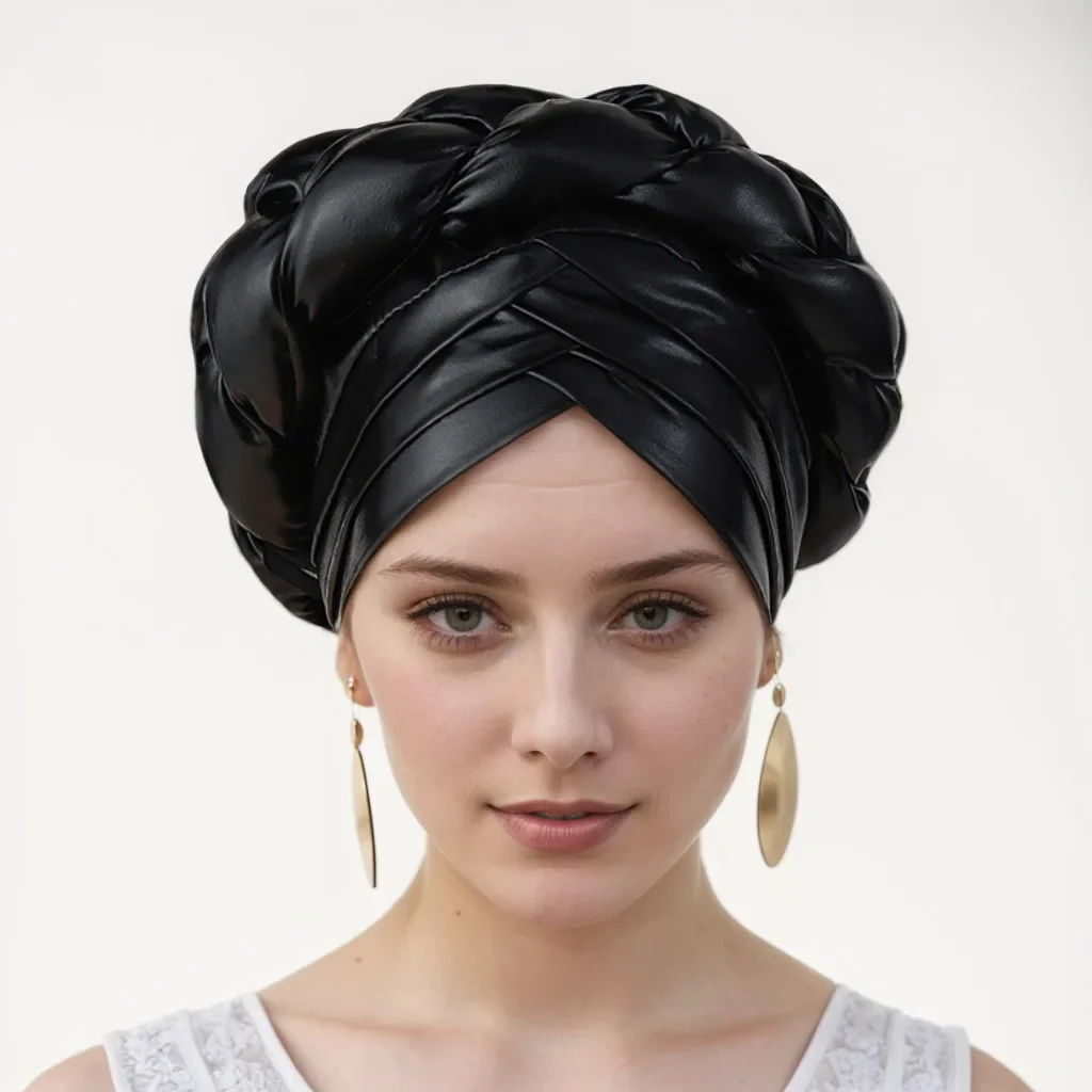 

Новый уже сделал мусульманский тюрбан, шляпа-хиджаб, женская африканская шапка Aso Oke Auto Gele, головной убор, нигерийская свадебная шапка Gele, платок, обёрточная бумага