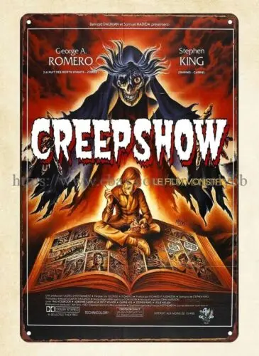 1z,Creepshow 1982 George A. Romero Stephen King movie poster metal tin sign