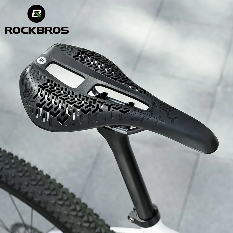 

ROCKBROS Bicycle Saddle Nylon Fiber Breathable Ultralight Races Seat Hollow Bike Seatpost Saddle MTB Road Cycling Saddle