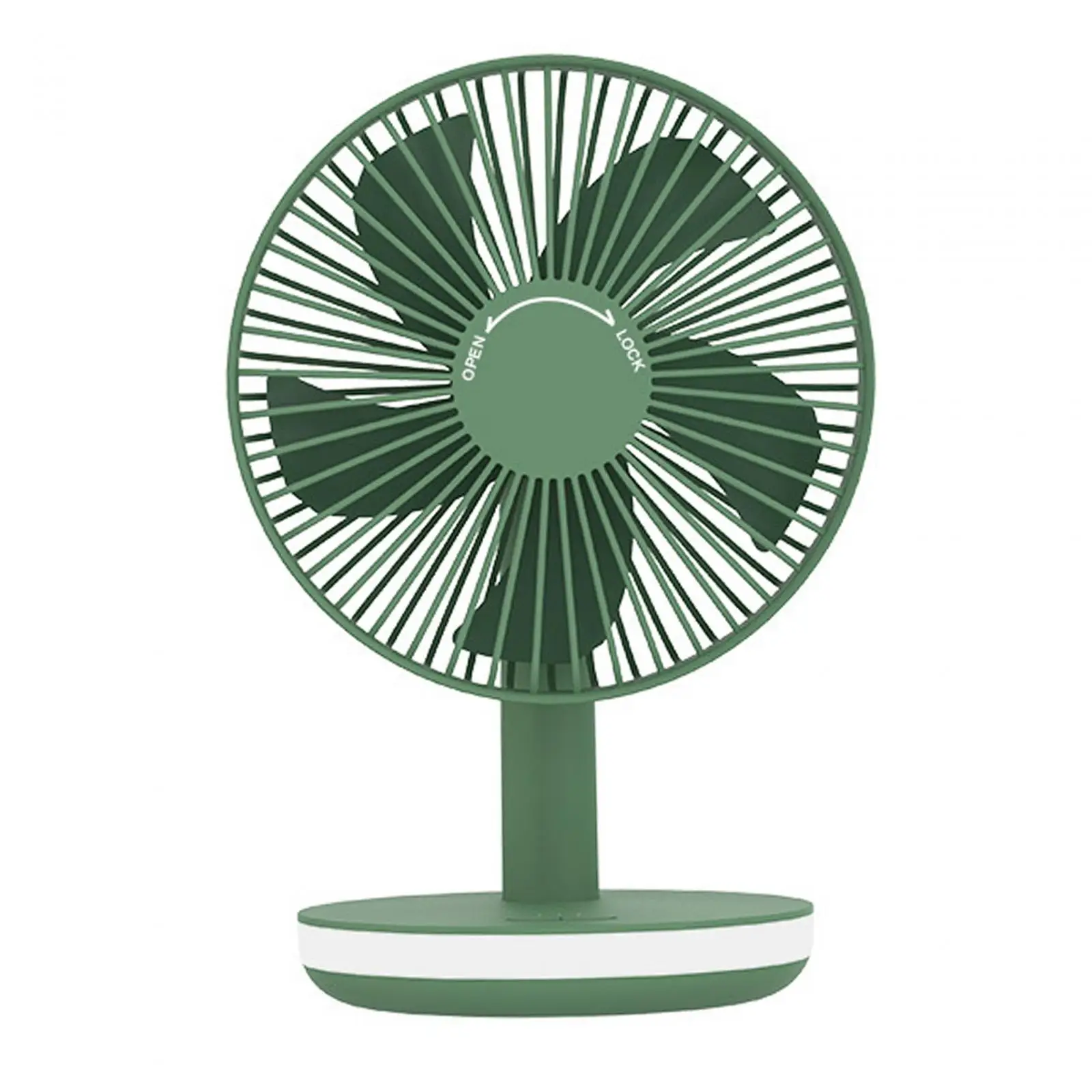 مروحة شخصية مع مصباح ليلي ، مروحة طاولة مع 3 سرعات تتأرجح لأعلى ولأسفل ، مروحة سطح مكتب 6 بوصة ، محمولة للمكتبات ، متعددة الاستخدامات