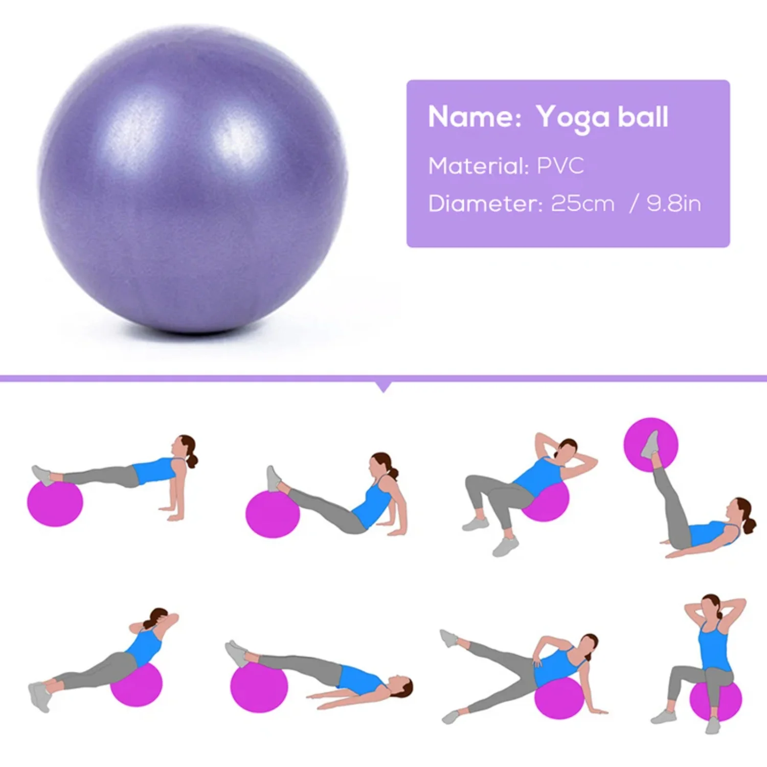5Pcs Yoga Ball Kits Und Sets A – Pilates Yoga Ball Workout Bewertung und Preis