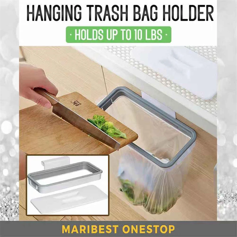 جديد القمامة حقيبة للحمل المطبخ القمامة تخزين الرف خطاف حقيبة لوحة تجوب حامل الرف الجاف منظم مطبخ طبق الرف 2025 #4