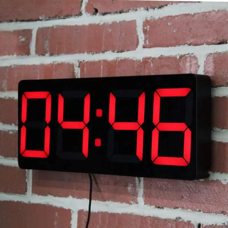 hit productModern Wall Clock Large Digital Display with Calendar Temperature Office Timepiece for Living Room School