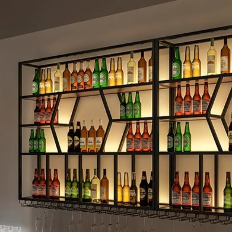 

Vintage Vertical Wine Rack Cabinet Office Glass Corner Luxury Club Cabinets Living Room Coffee Bar Whiskey Showcase Furniture