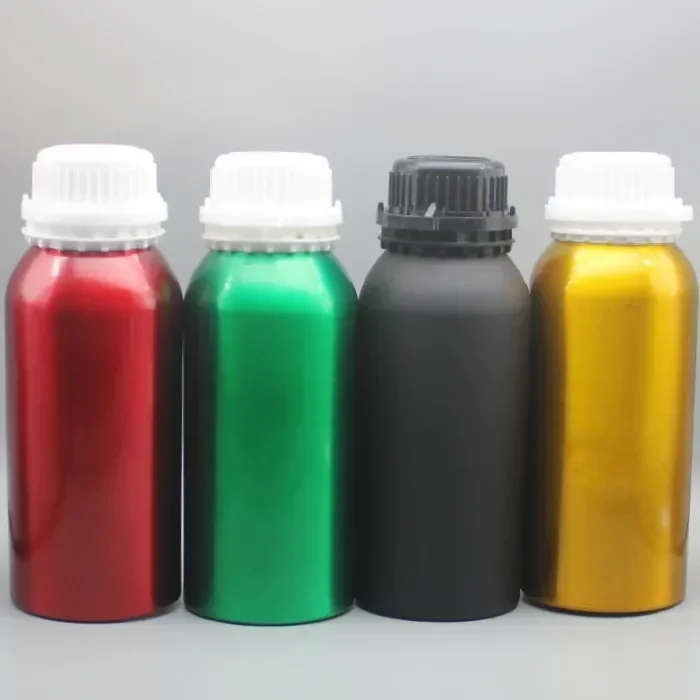 50-1250ml Anti-theft Cap Sealed Aluminum Bottle Liquid Essential Oil Spice Experimental Sample Packaging Al Can