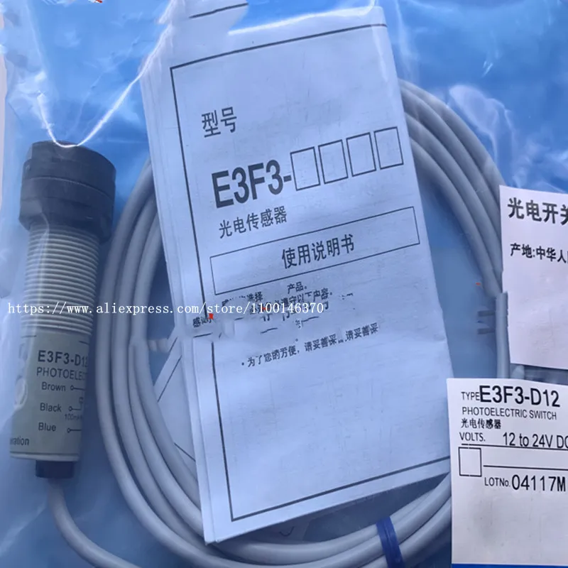 

3Pcs New Photoelectric E3F3-D12 E3F3-D11 E3F3-D31 E3F3-D61 E3F3-D32 E3F3-R61 E3F3-R81 E3F3-D62 E3F3-D82 E3F3-R11 E3F3-R62