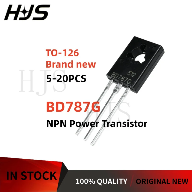 5-20PCS 100% New BD787G BD787 787G TO-126 NPN power Transistor for High-speed switch application