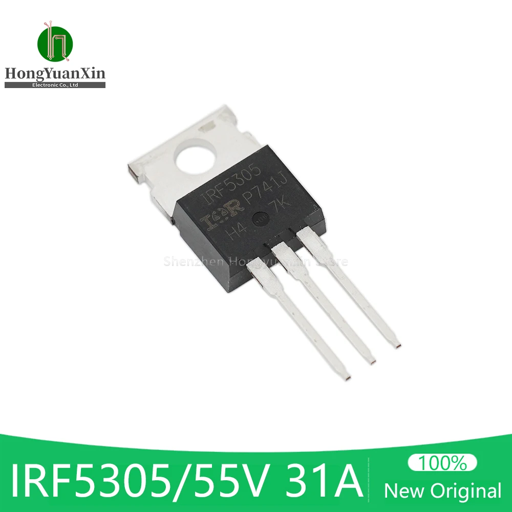 IRF5305 IRF5305PBF TO-220 31A 55V P-channel Field Effect Transistor New Original(10Pieces/Lot )