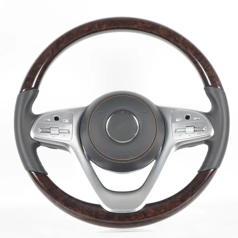 

For Car Modified Steering Wheel Solid Wood Steering Wheel Retro Universal Suitable For Mercedes-Benz S300 G500 W222 W213 W205 E2