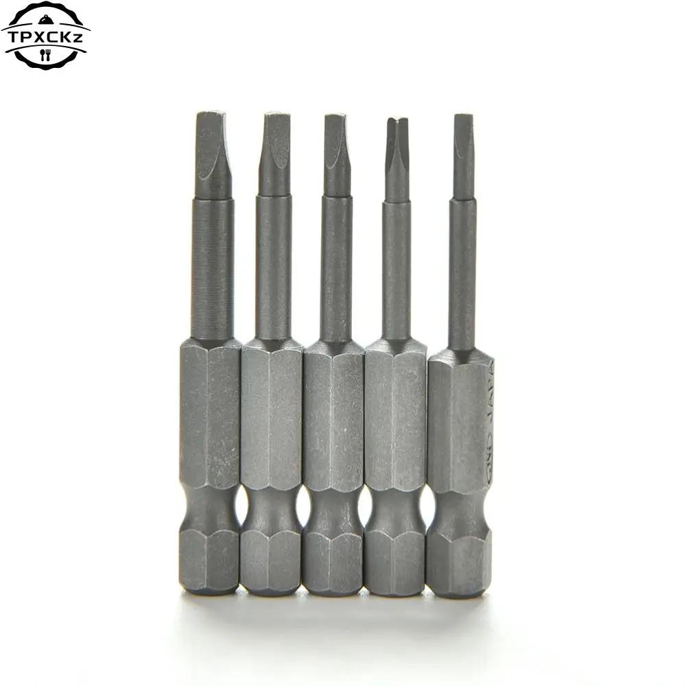5Pcs/Set Anti Slip Magnetic Triangle Head Screwdriver Bit 1/4