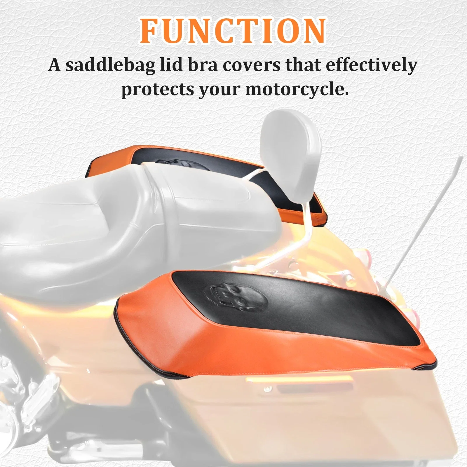 Motorcycle Saddlebag Lids Covers For Harley Street Road Glide Road King Ultra CVO Street Road Glide 2014-2023