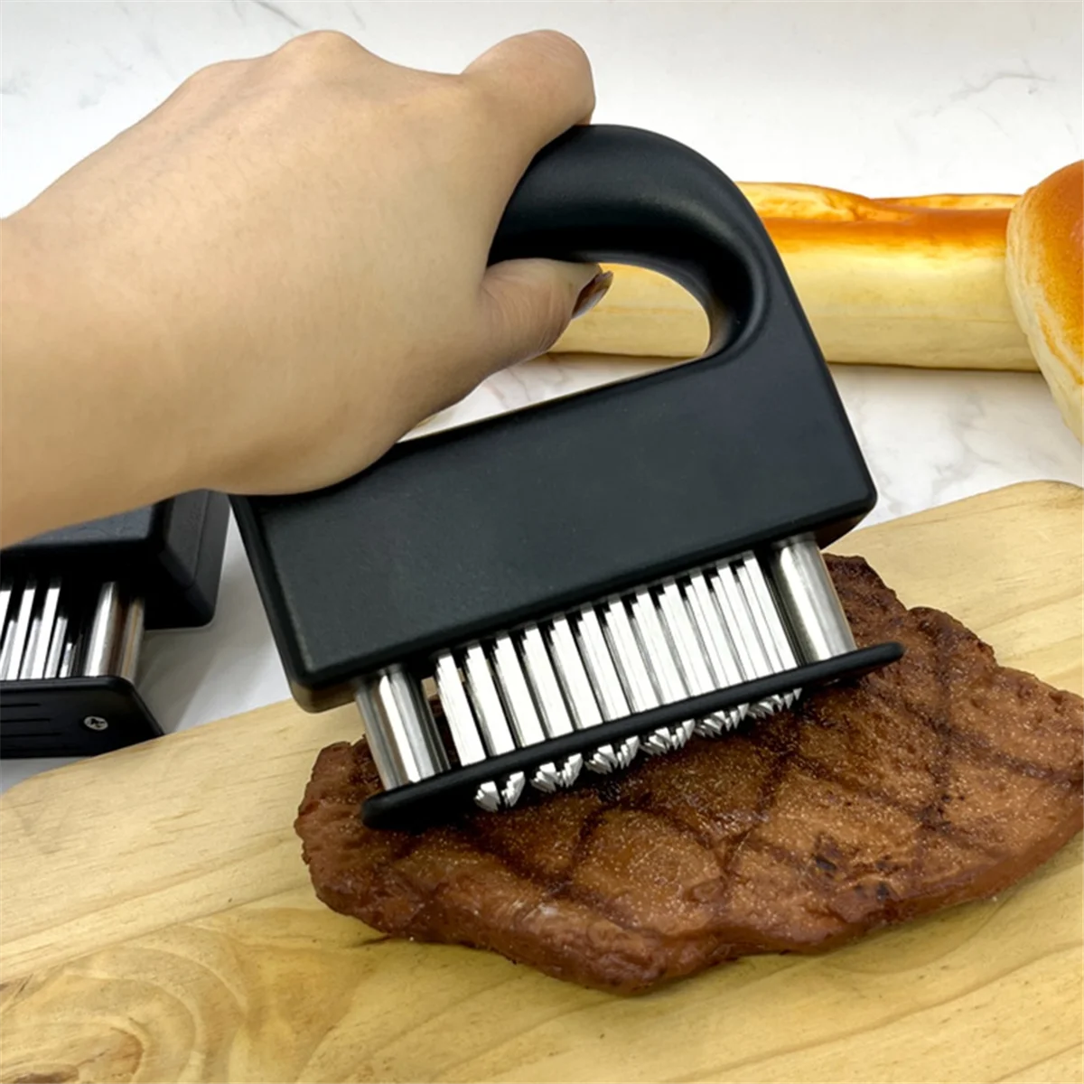 JAS-Meat Loosening Machine Stainless Steel Steak Tendering Machine Broken Tendon Loosening Needle Kitchen Gadget