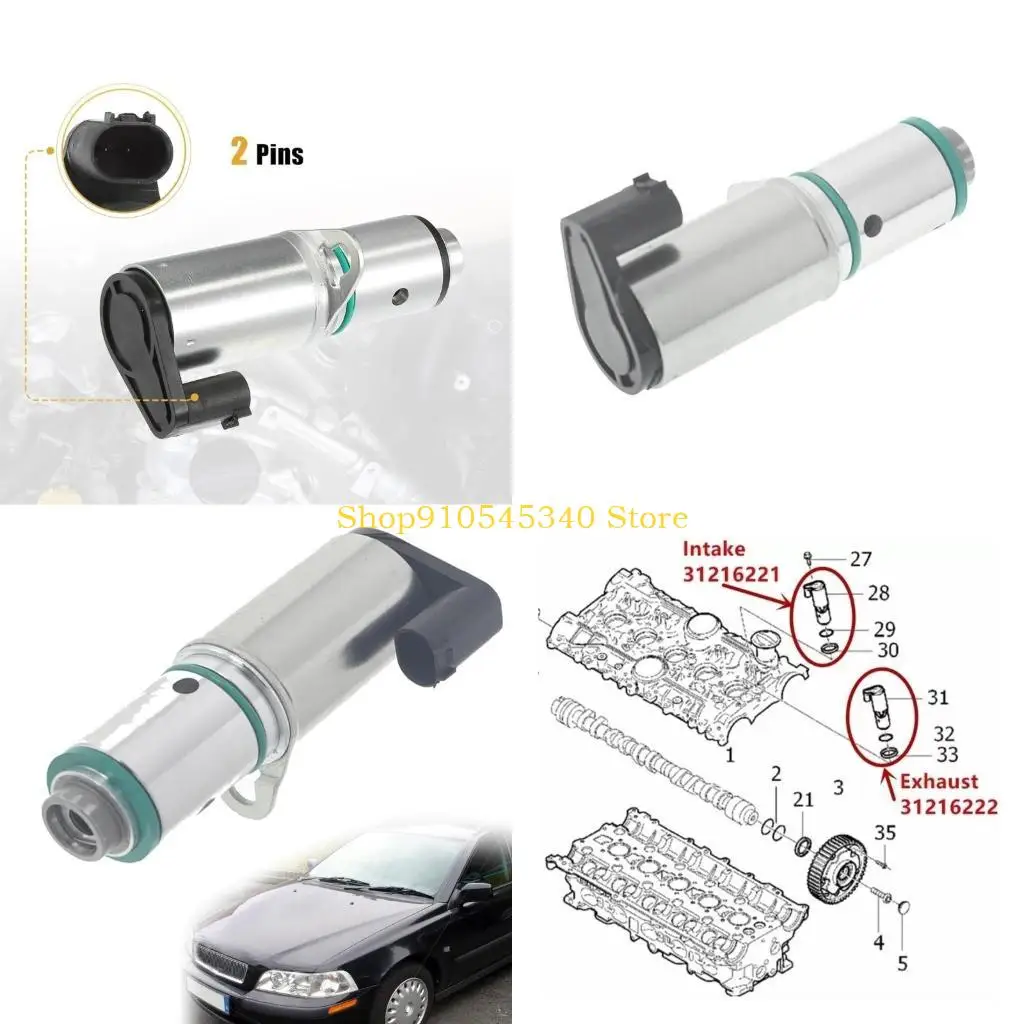 

U2JA Variable Valves Timing Solenoid Valves Replacement Engine Camshaft VVT Solenoid Valves 36002687 31216221 for C30 C70