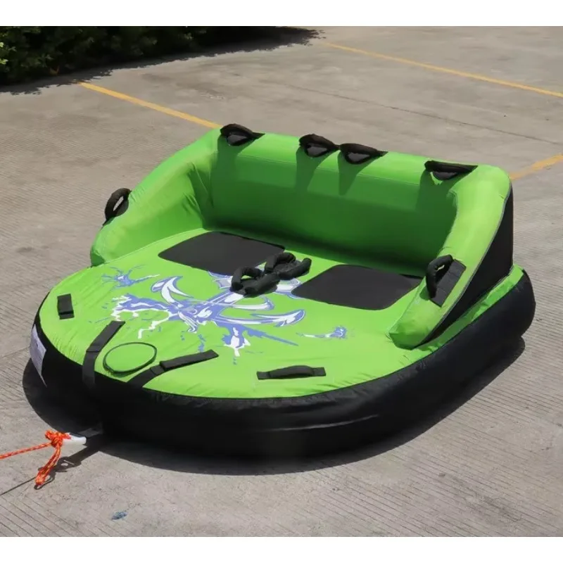 FDS 2 Person Towable  Water Raft Tube for Boating, Large Towable Tube Inflatable for Adults Water Sports, Floating Raft Boat