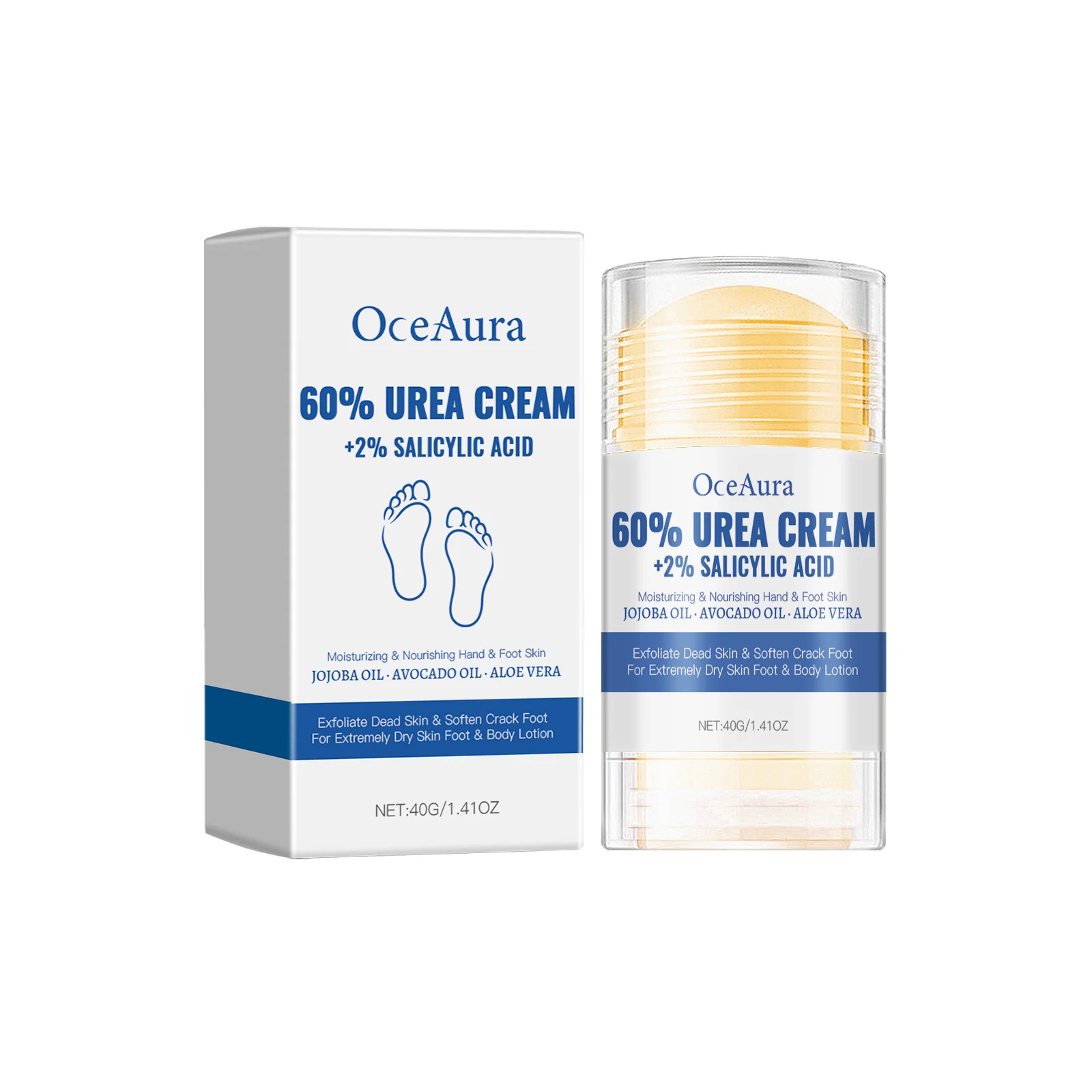 Foot Cream Exfoliating Dead Skin Remover Relief Dryness Heel Repair Softening Dry Cracked Feet Nourishing Moisturizing Skin Care view 2
