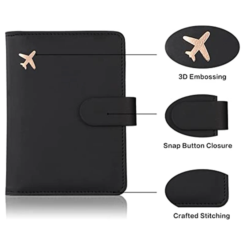 Airplane Passport Card Pack Cross Border Outbound Passport Set Travel Document Storage Bag