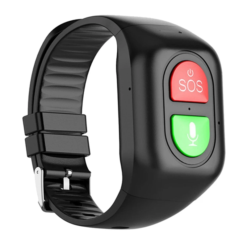 

1 PCS Elderly Smart Watch 4G SOS Anti-Wandering Tracker Sports Bracelet Heart Rate Blood Monitor Emergency Alarm GPS Tracking