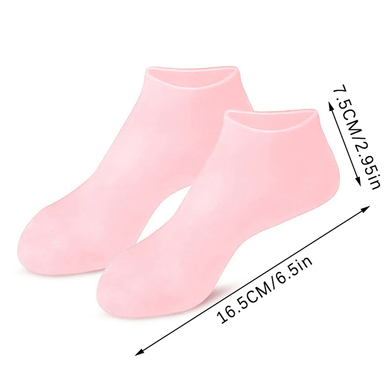 1Pairs Silicone Moisturizing Feet Care Socks Anti Feet Skin Dryness Cracking Exfoliating Dead Skin Remove Protector Pain Relief