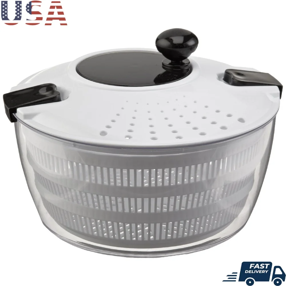 

Спиннер для салата с запирающейся и крышкой для процеживания 4,5 кварты