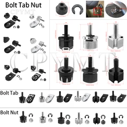 Motorcycle Rear Fender Seat Bolt Tab Screw Mount Knob Cover Fit For Harley Fatboy Touring Glide Softail Sportster XL Dyna