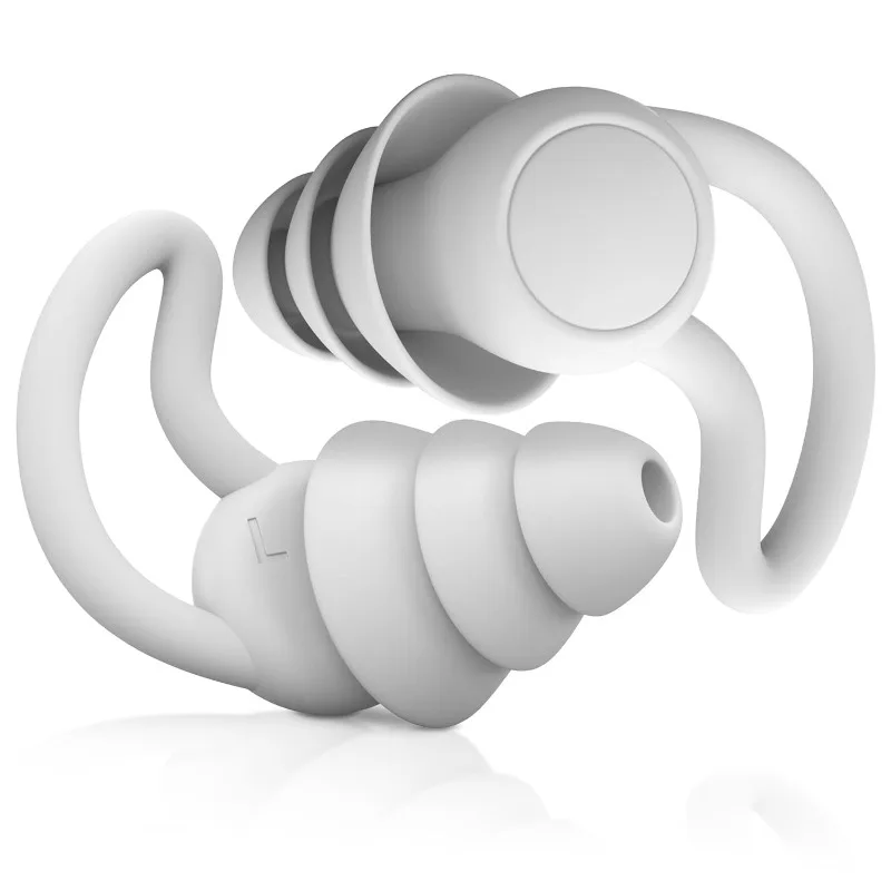 

1 пара 3-слойных берушей для сна с шумоподавлением, мягкие силиконовые многоразовые берушки для сна, плавания, учебы, концертов